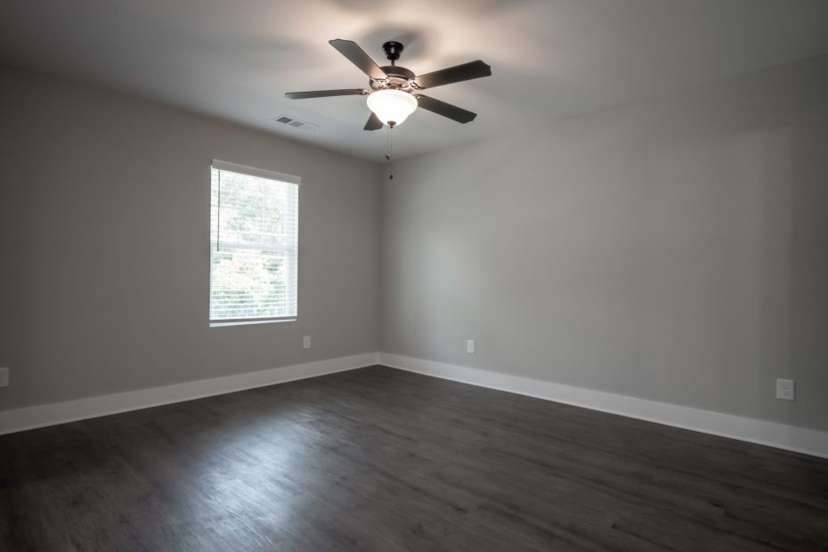 The Baxter 3-bedroom townhome floor plan at Puritan Mill in Athens, GA, featuring 3.5 baths and 1,440 sq. ft.